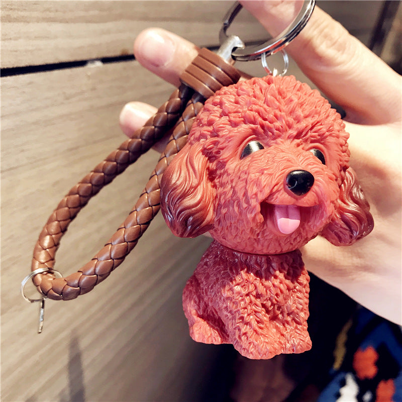 Llavero creativo hueco al por mayor de la muñeca del perro del Pvc